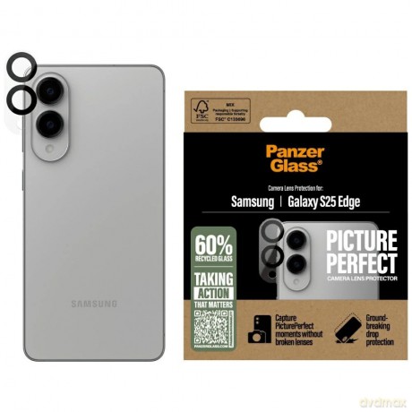 Szkło hartowane PanzerGlass PicturePerfect Lens Protector na Samsung Galaxy S25 Edge - przezroczyste