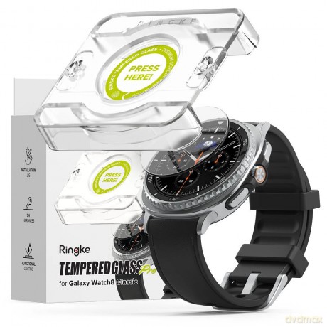 Szkło hartowane Ringke Tempered Glass Pro 2-pack na Samsung Galaxy Watch 8 46 mm - przezroczyste