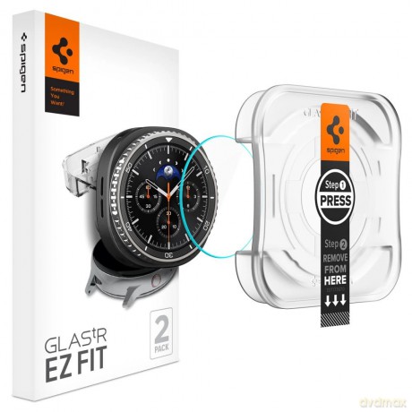 Szkło hartowane Spigen Glas.TR "Ez-Fit" na Samsung Galaxy Watch 8 Classic 46 mm - przezroczyste