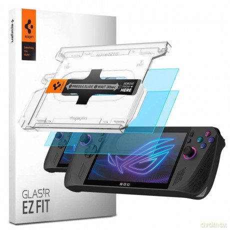 Szkło hartowane Spigen Glas.TR EZ Fit 2-pack na Asus Rog Ally X - przezroczyste