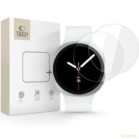 Szkło hartowane Tech-Protect Glass Fit+ 2-pack na Samsung Galaxy Watch 8 40 mm - przezroczyste