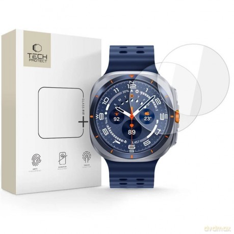Szkło hartowane Tech-Protect Glass Fit+ 2-pack na Samsung Galaxy Watch Ultra 47 mm - przezroczyste