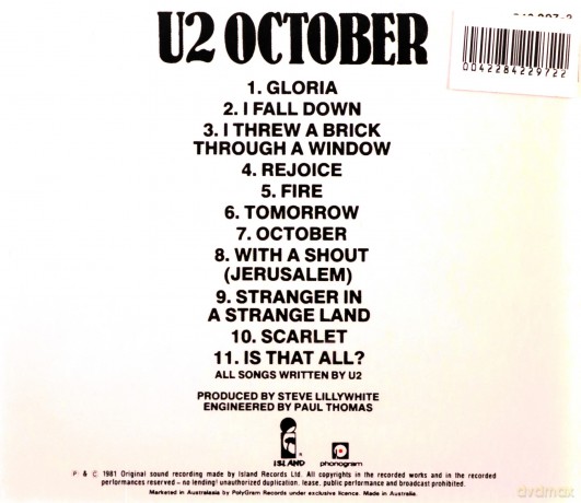 U2: October [CD]