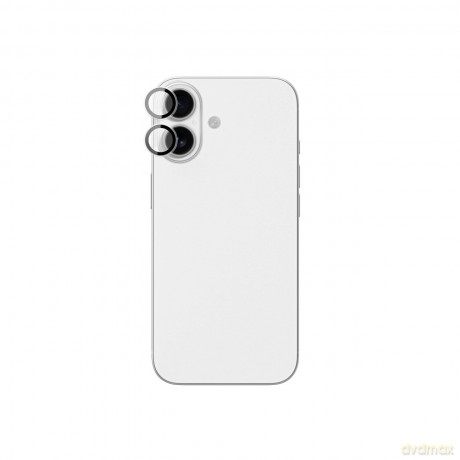 Szkło na aparat AMAZINGTHING Lens Glass na iPhone 17 z czarną aluminiową ramką