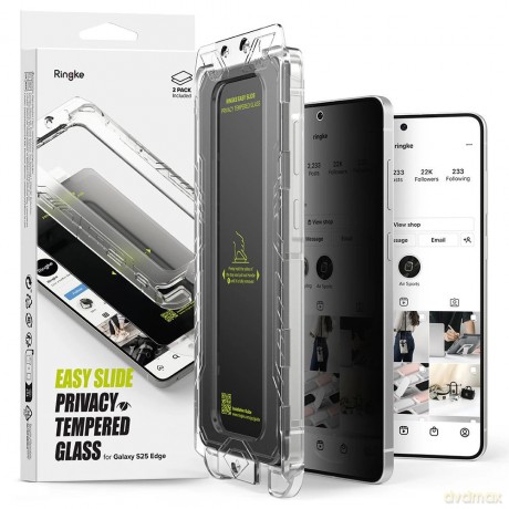 Szkło prywatyzujące Ringke Easy Slide 2-pack na Samsung Galaxy S25 Edge