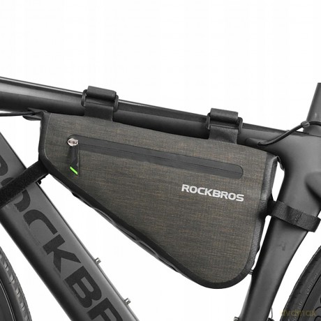 Torba Rockbros AS-017 rowerowa na ramę 5 l - ciemnozielona