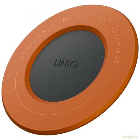 Uchwyt magnetyczny UNIQ SnapMount samoprzylepny - pomarańczowo-czarny