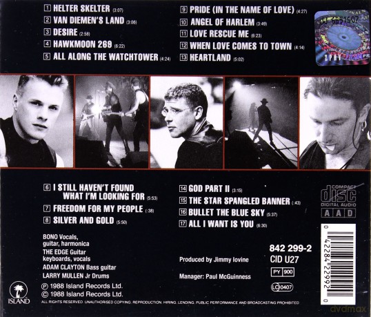U2: Rattle And Hum [CD]