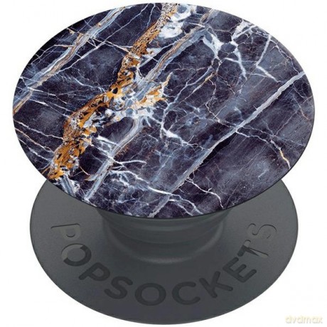 Uchwyt Popsockets 2 Gold On Dark Marble i podstawka do telefonu