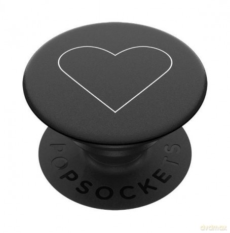 Uchwyt Popsockets 2 White Heart Black i podstawka do telefonu