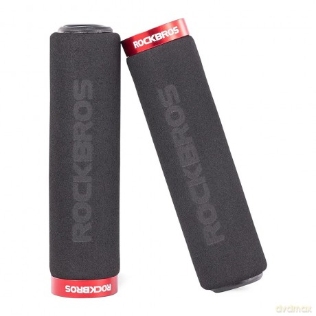 Uchwyty rowerowe Rockbros BT1001BKRD z gąbki na kierownicę - czarno-czerwone