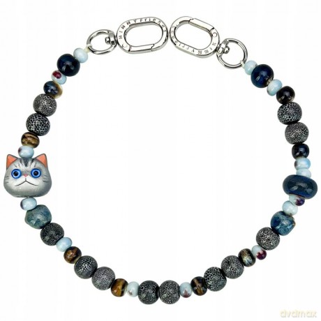Zawieszka Nimmy New Big Eye Cute Pets 2.0 na torebkę - szara