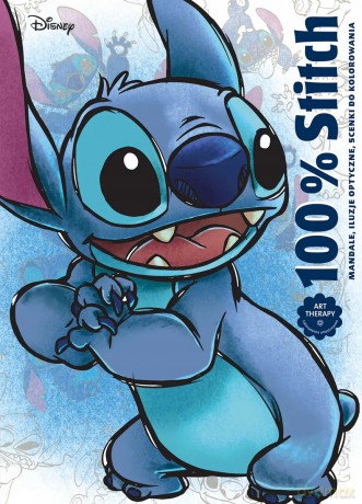 100% Stitch. Mandale, iluzje optyczne, scenki do kolorowania. Art therapy. Disney - Aurelia Bertrand (ilustr.) [KSIĄŻKA]