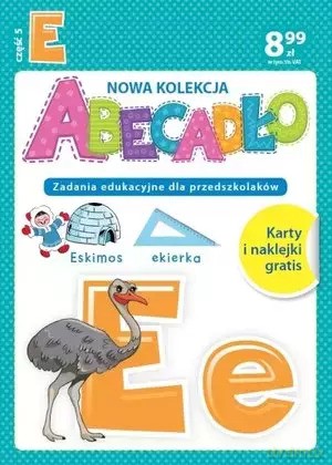 ABECADŁO Zadania edukacyjne dla przedszkolaków - literka E. Część 5 - Dorota Skwark [KSIĄŻKA]