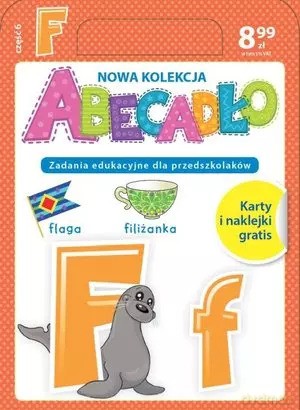 ABECADŁO Zadania edukacyjne dla przedszkolaków - literka F. Część 6 - Dorota Skwark [KSIĄŻKA]