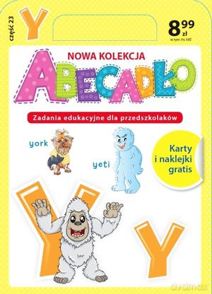 ABECADŁO Zadania edukacyjne dla przedszkolaków - literka Y. Część 23 - Dorota Skwark [KSIĄŻKA]