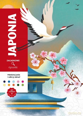 Art therapy. Kolorowanka antystresowa. Japonia. Zagadkowe rysunki - Charlotte Mendes [KSIĄŻKA]