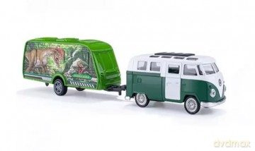 Auto XED VW Ogórek + przyczepa do transportu dinozaurów 2001121
