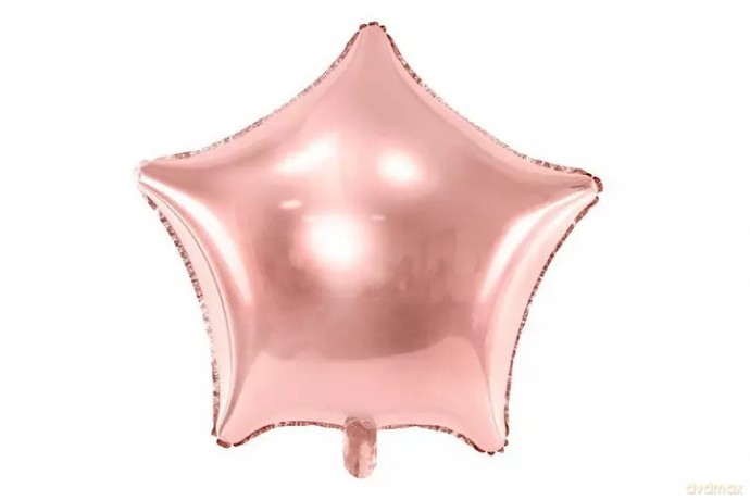 Balon fol.Gwiazdka 70cm róż.złoto 33372