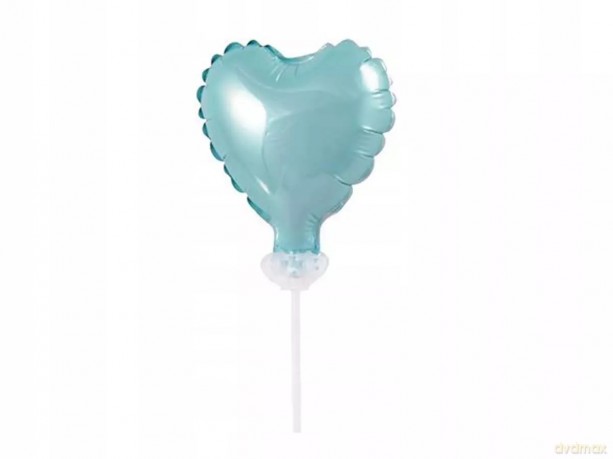 Balon foliowy Godan serce 8 cm błękitny