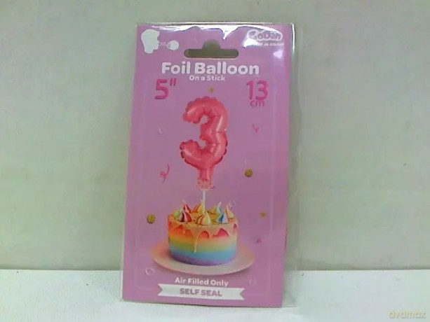 Balon foliowy n/pat Cyfra3 róż BC-5RO3 13563