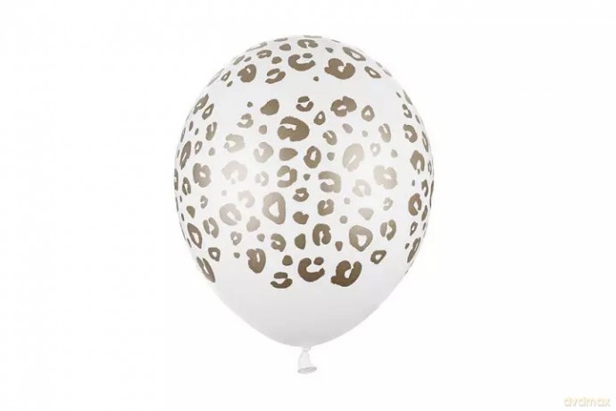 Balony 30cm Cętki Pastel PureWhite A50 80161