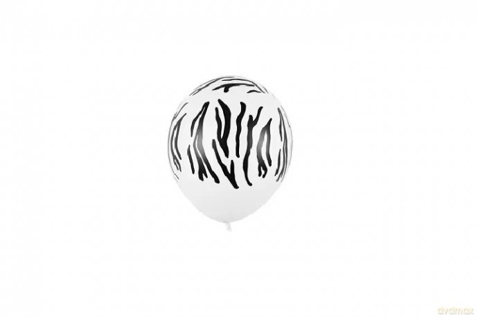 Balony 30cm Zebra Pastel PureWhite A50 80178