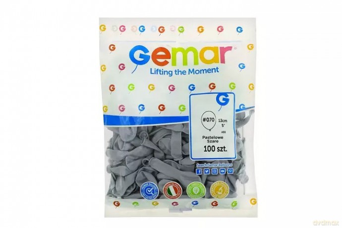 Balony A50 pastel 5" szare 70 A100 A50/70 57010