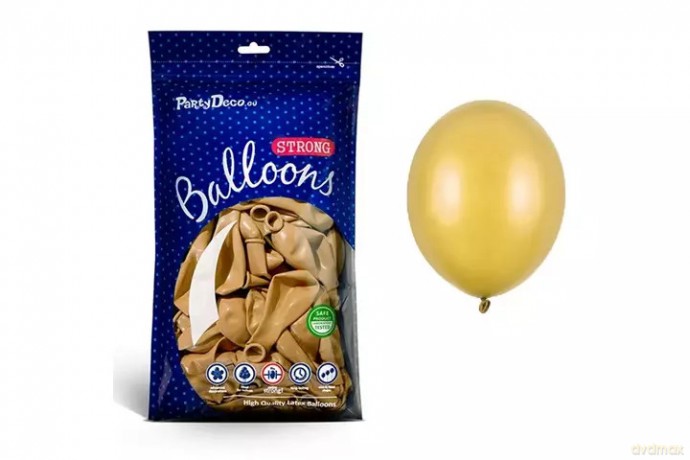 Balony Strong 23cm Metallic Gold A100 84833