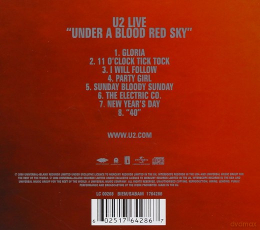 U2: Under A Blood Red Sky Remastered [CD]