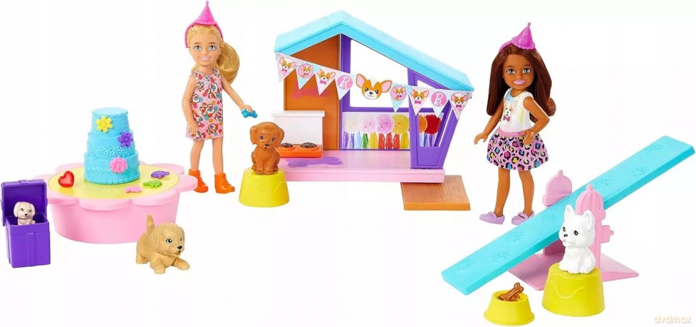Barbie. HJY88 Chelsea. Celebration. 2 lalki + akcesoria