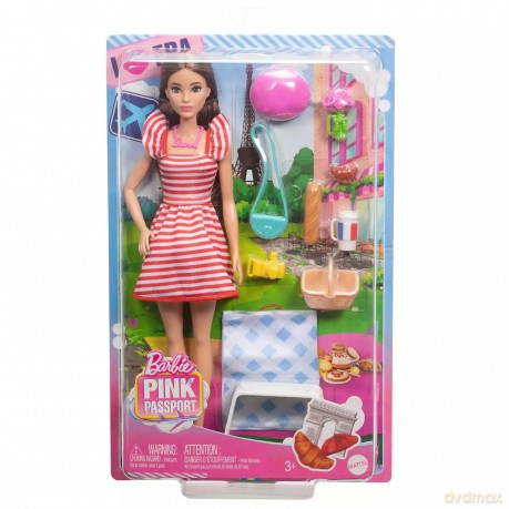 Barbie. HWH99 Paryż. Lalka + akcesoria
