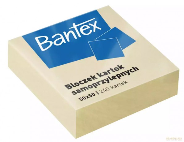 Bloczki Mini Samoprzylepne 50x50mm, 240 kartek, Żółty