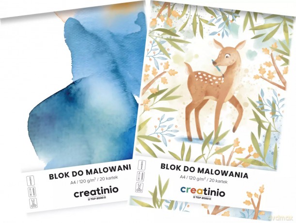 Blok Do Malowania Creatinio A4 20 kartek Biały