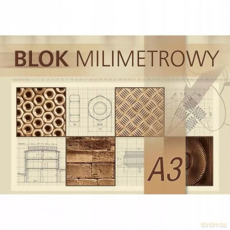 Blok milimetrowy A3 Kreska