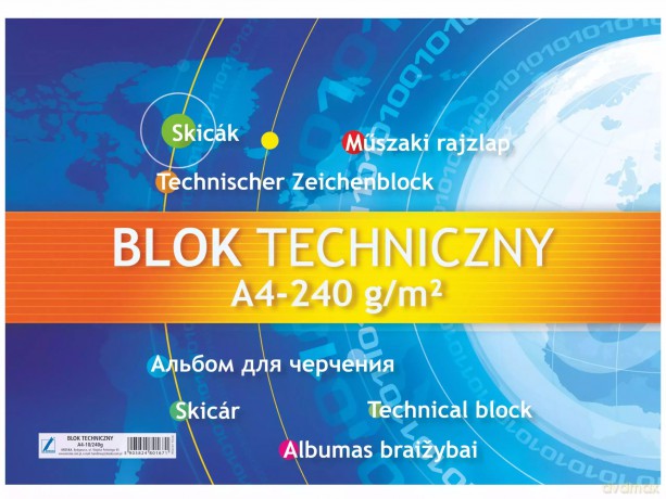 Blok techniczny A4 Kreska