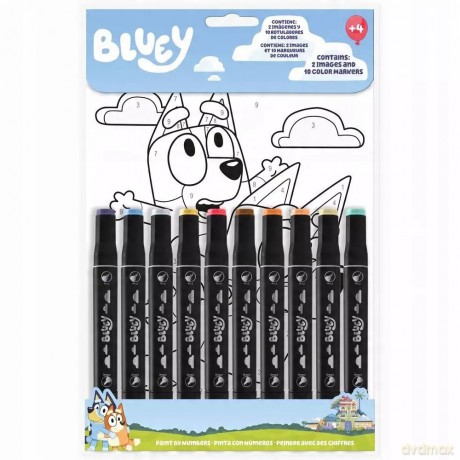 Bluey. Koloruj po numerach [KSIĄŻKA]