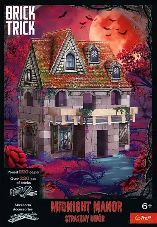 Brick Trick Halloween. Dwór o północy. Klocki ceramiczne [KLOCKI]