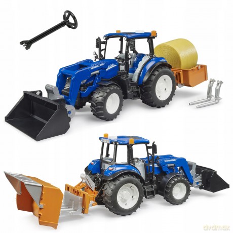 BRUDER New Holland TS.120 z ładowaczem 02187