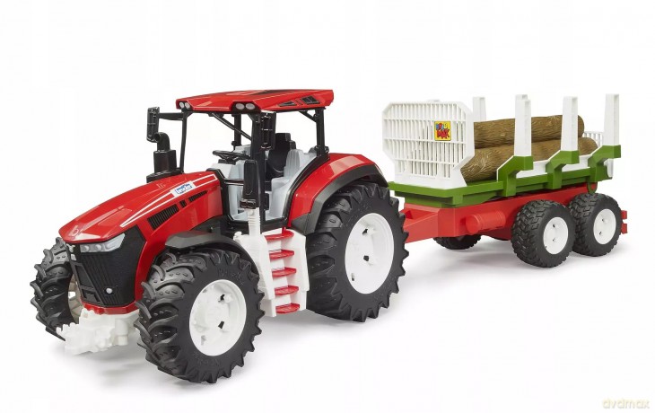 BRUDER ROADMAX traktor+przycz.d/drewna 03453