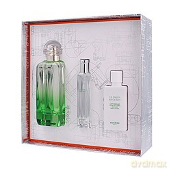 Hermes Un Jardin Sur Le Toit Zestaw - woda toaletowa 100 ml spray + balsam do ciała 40 ml + woda toaletowa 15 ml spray [PERFUMY]