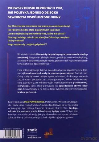 Chiny jednego dziecka - Nadia Urban, Piotr Sochoń, Weronika Truszczyńska [KSIĄŻKA]