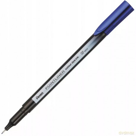 Cienkopis 0.4 Fib Pentel niebieski S40-c pudełko A 12