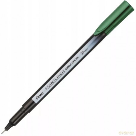 Cienkopis 0.4 Fib Pentel zielony S40-d pudełko A 12