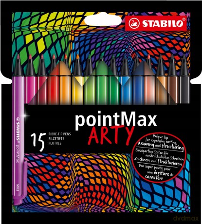 Cienkopisy arty intensywne kolory (15 sztuk)