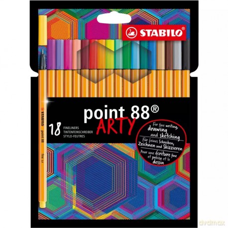 Cienkopisy point 88 Arty (18 sztuk)