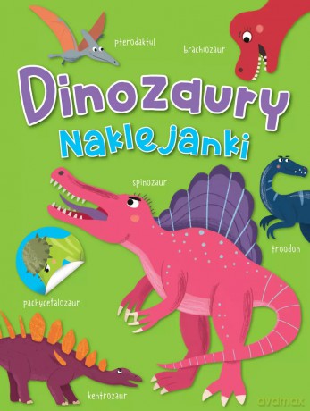 Dinozaury. Naklejanki - Craig Shuttlewood (ilustr.) [KSIĄŻKA]