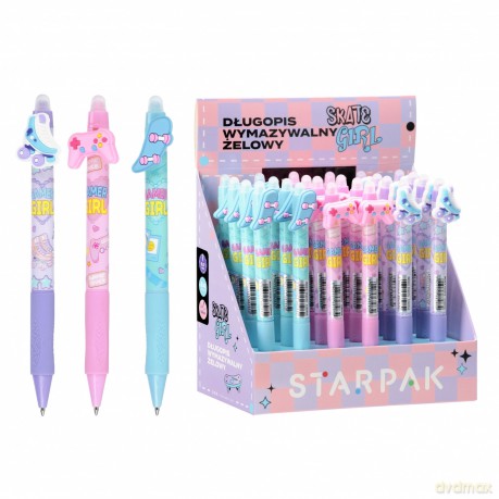 Długopis Ścieralny Automatyczny 0.7 Skate Girl A 24szt. Starpak 552676