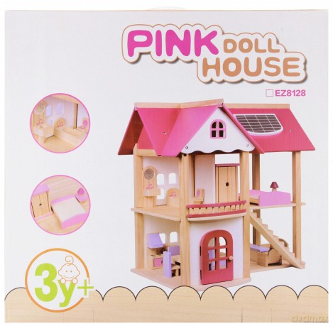 Domek Dla Lalek Drewniany Mega Creative 566704