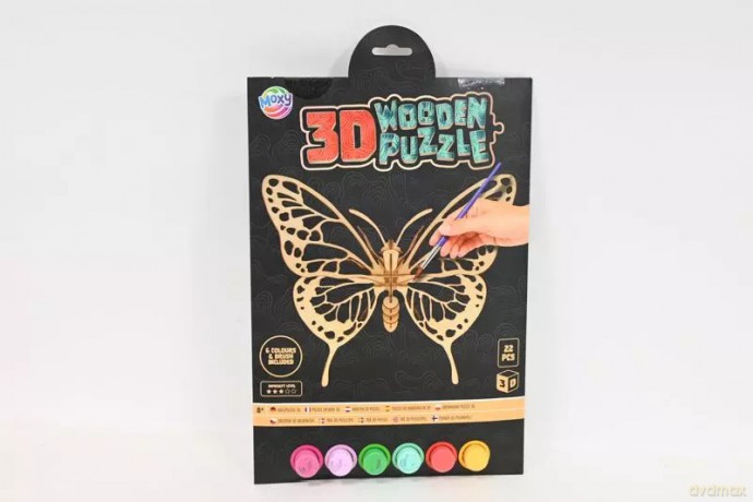 Drewniane puzzle 3D Motyl 400088M 11681